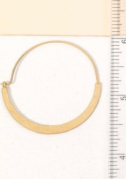 Minimalist Gold Hoop Earrings