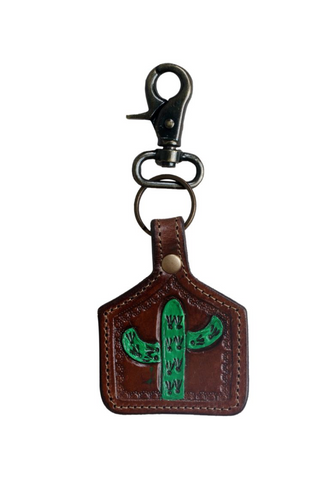 Leather Beaded Key Chain