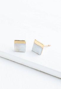 Kelly Mother of Pearl Stud Earrings