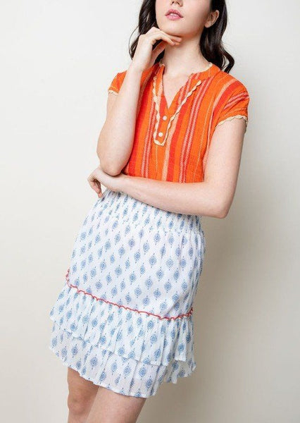 Sun-kissed Striped Crochet Detailed Top ~ FINAL SALE
