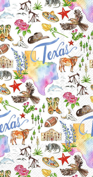 Texas State Collection Paper Guest Towels 16 count