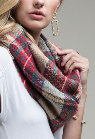 Perfectly Plaid Infinity Scarf ~ FINAL SALE
