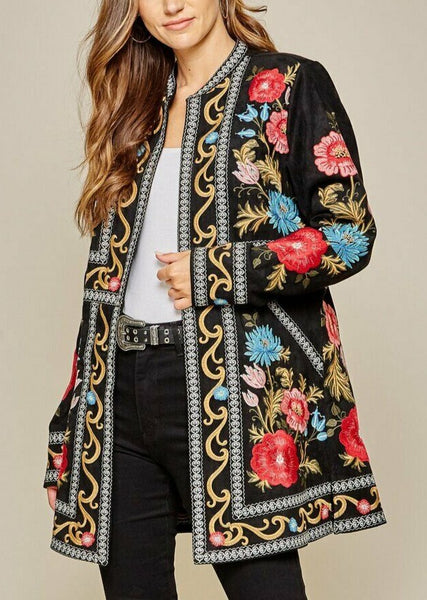 Forget Me Not Embroidered Jacket by Savanna Jane