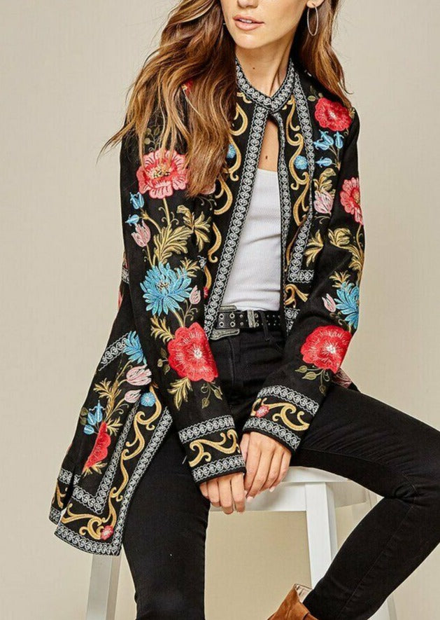 Forget Me Not Embroidered Jacket by Savanna Jane