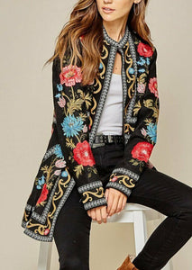 Forget Me Not Embroidered Jacket by Savanna Jane