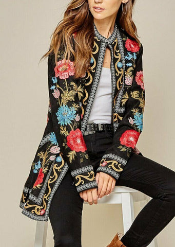 Forget Me Not Embroidered Jacket by Savanna Jane
